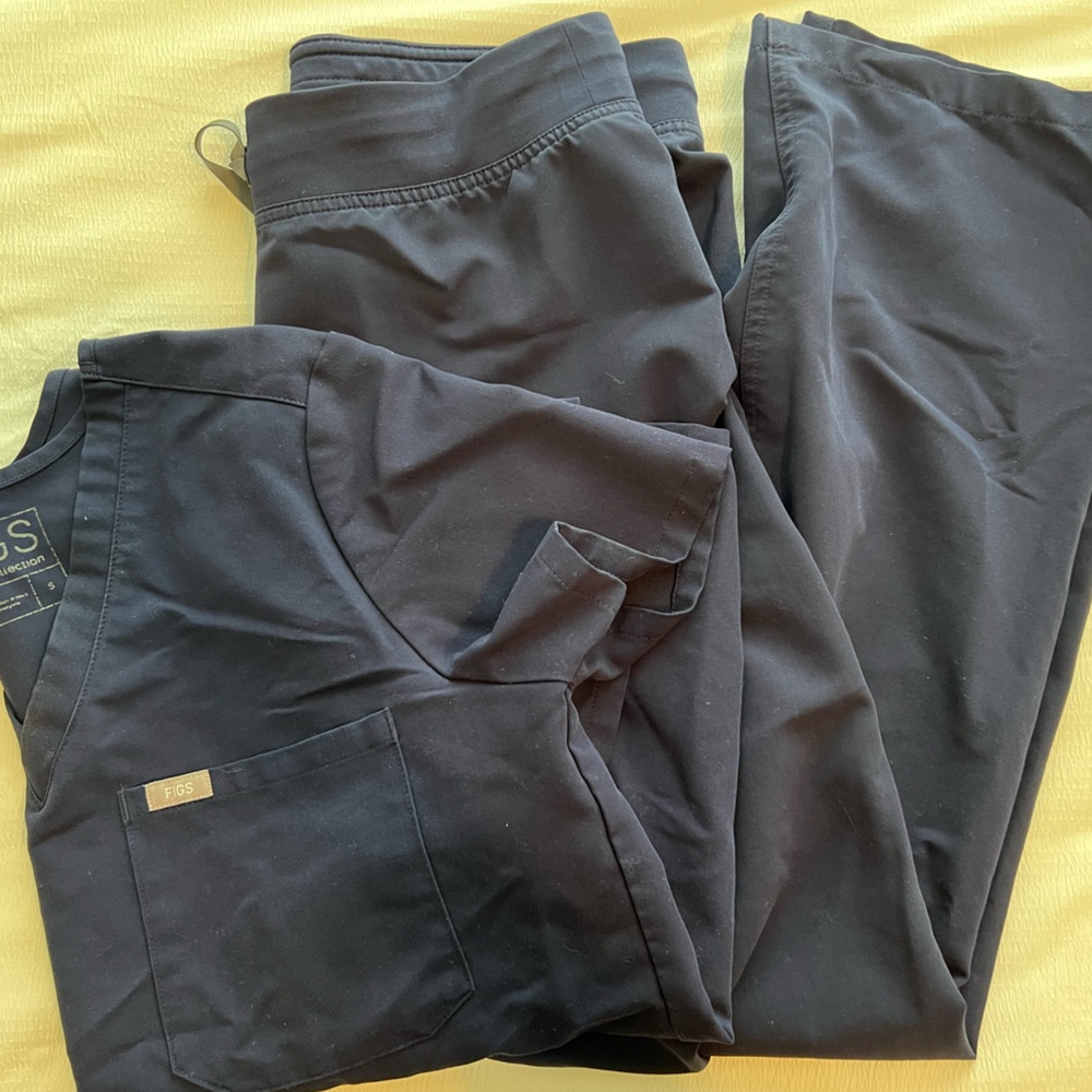 Figs scrub set navy